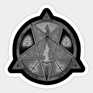 Grim Deeds "Infernal Satanic Pop Punk Blasphemy From Hell" album cover Sticker